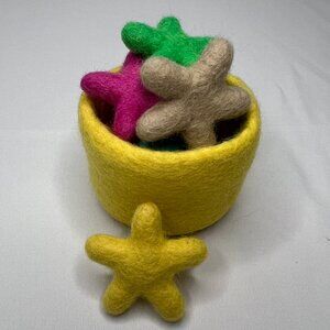 Lovevery felt stars and container